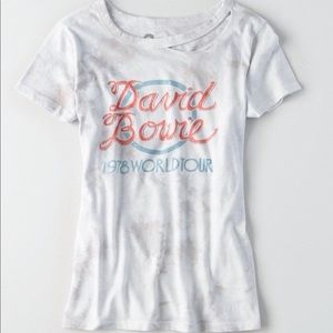 Oversized XL David Bowie Band Tee